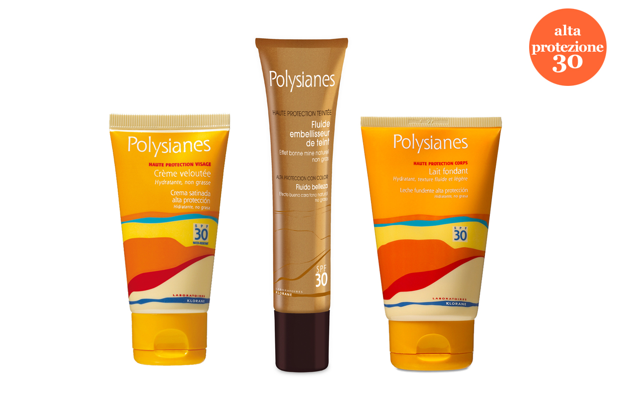 Polysianes di Klorane propone il Fluido colorato SPF 30 dalla texture leggera, idratante e colorata