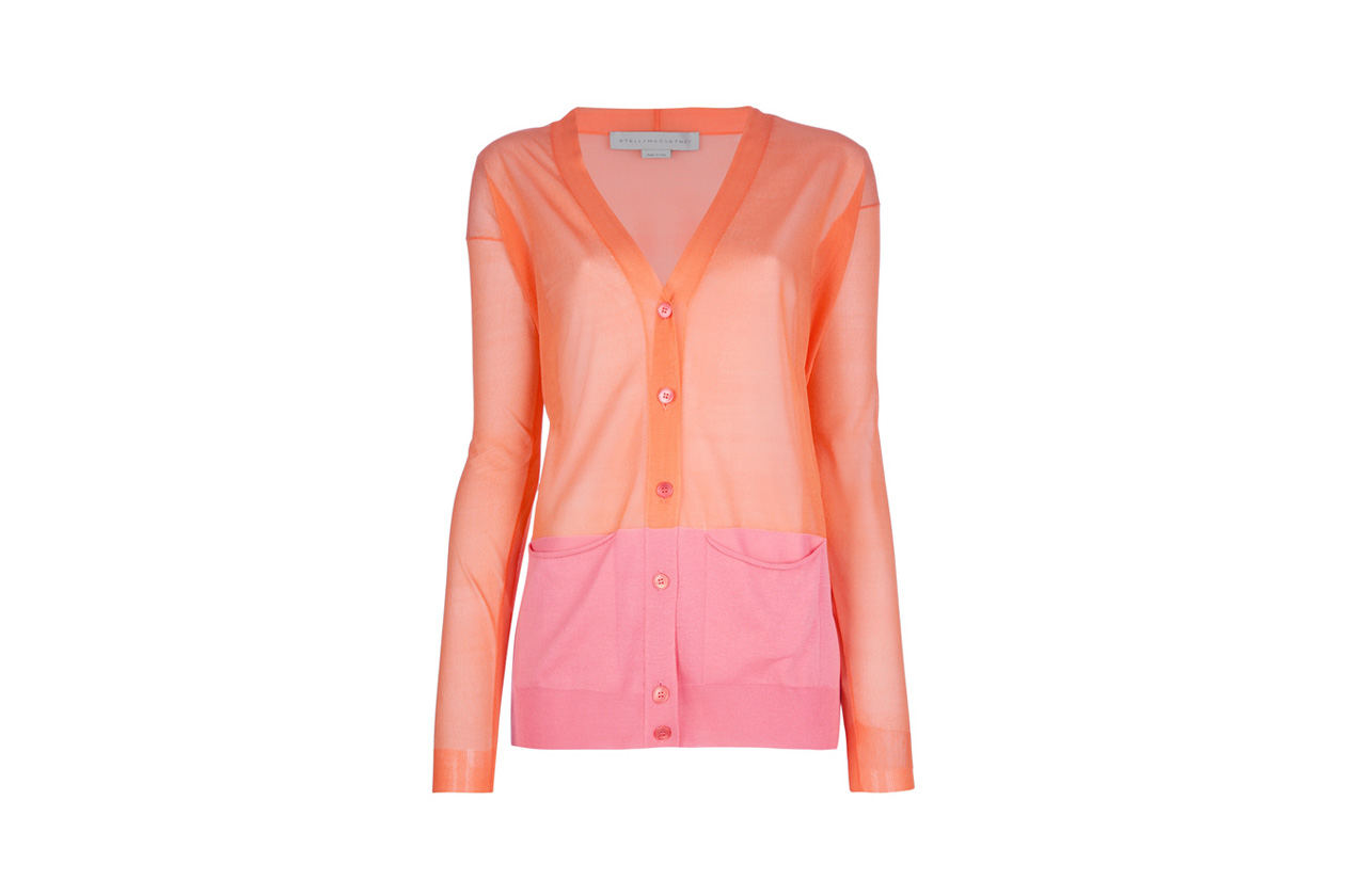 cardigan bicolore stella mccartney