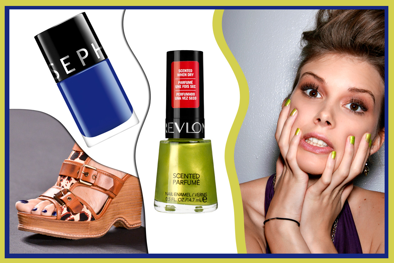 IT ROCKS!: per un look dall’anima rock il blu abbinato al verde acido (Sephora – Revlon – Anna Sui – Toni Maticevski)