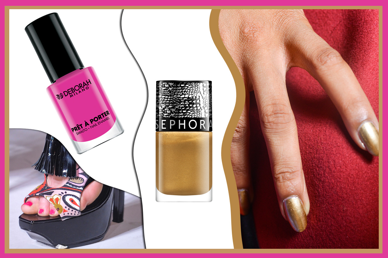 SHOCKING SUMMER: oro&fucsia per chi non vuole passare inosservata (Carlos Miele – PPQ – Sephora – Deborah Milano)