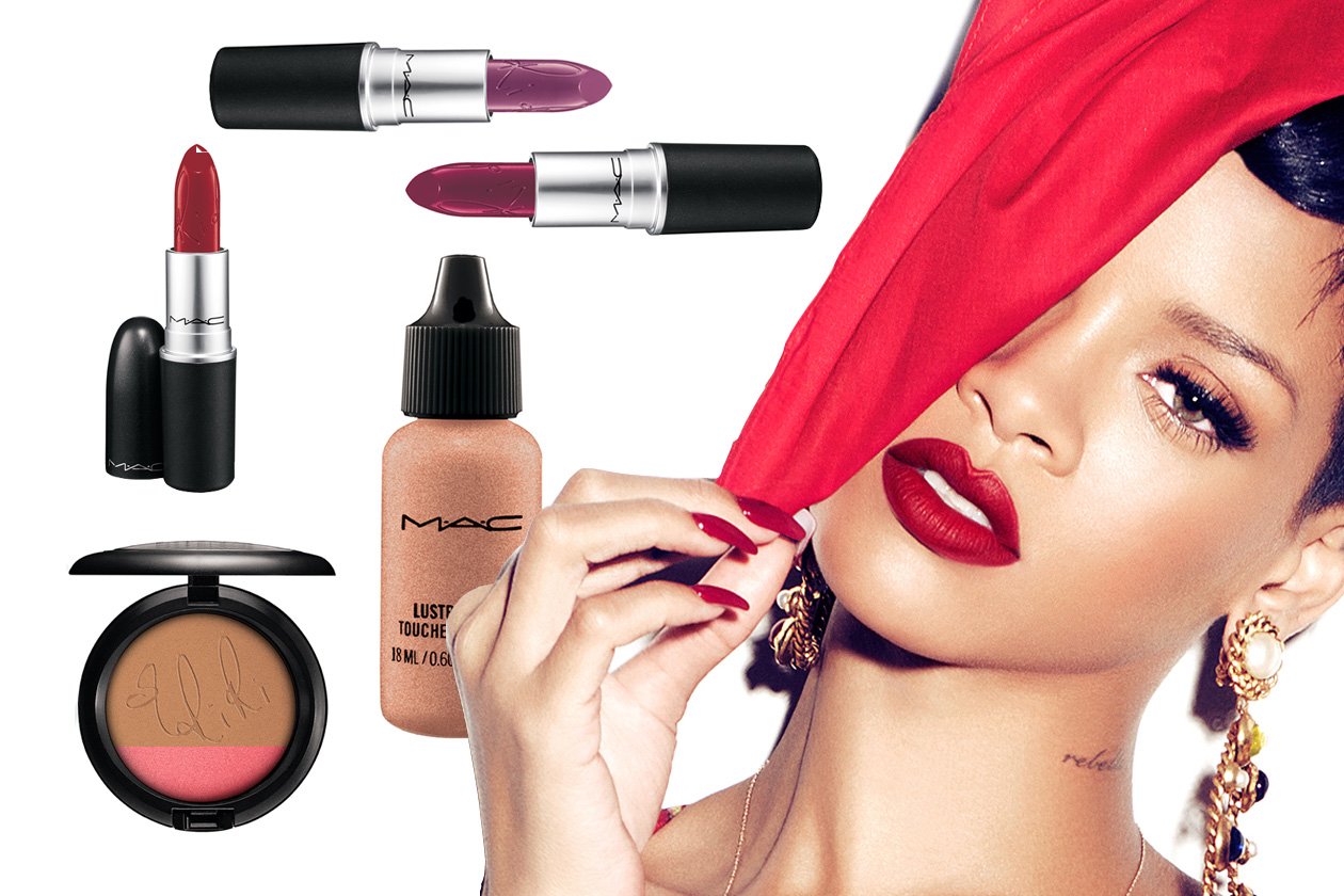 rihanna mac summer makeup