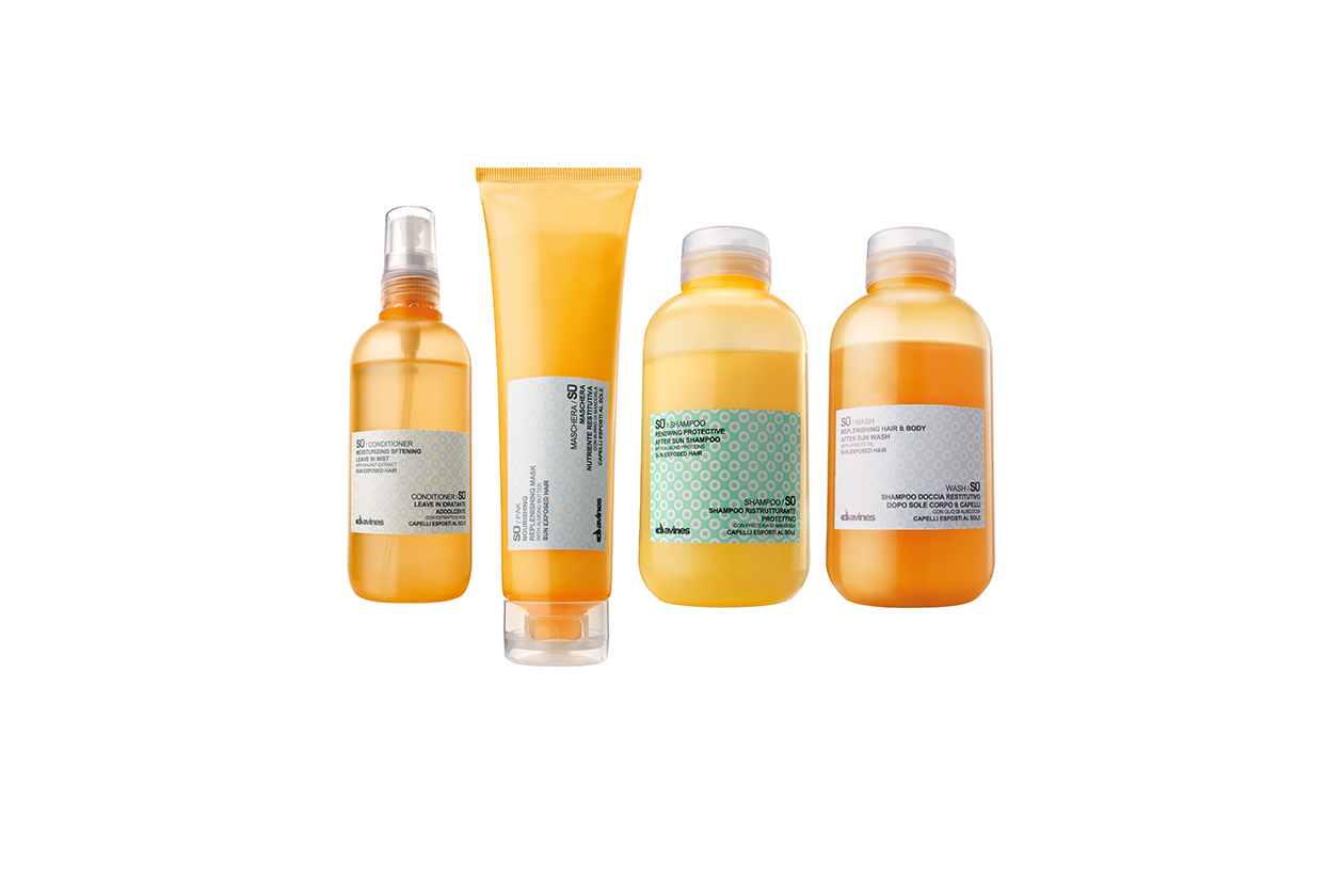 Beauty Capelli sole pre e post Davines Su