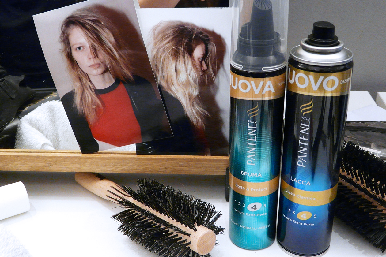 I prodotti Pantene usati per l’hair styling