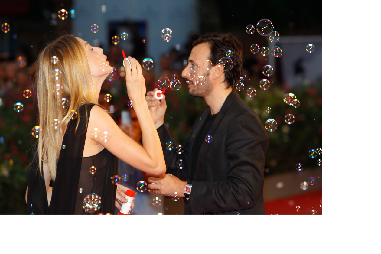 Venice Film Festival 2013 Eva Riccobono and Matteo Ceccherini for Jaeger LeCoultre for Emergency It’s time to help Sierra Leone ph. pessina