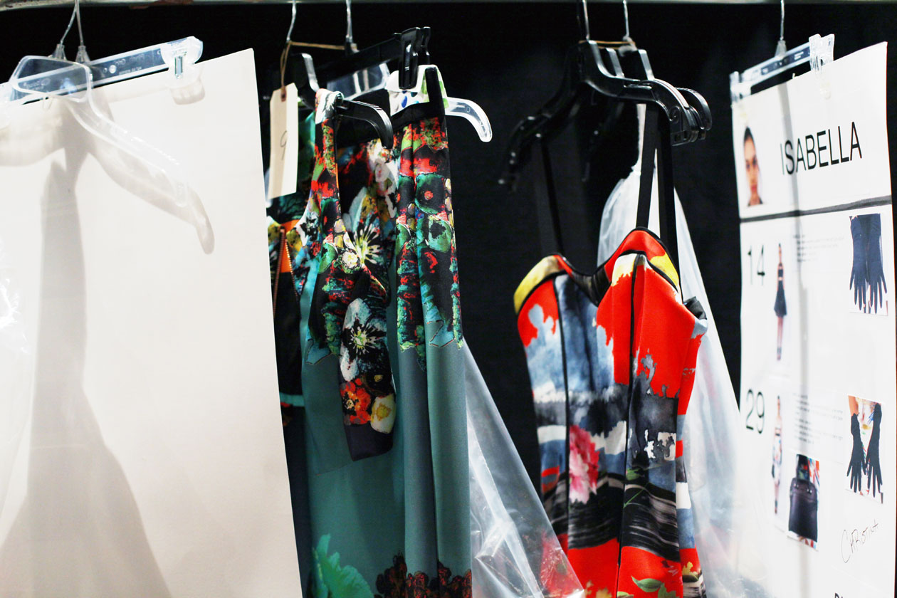 Backstage Milly Spring Summer 2014 clothes