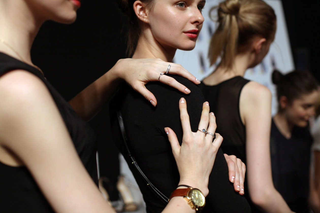 Backstage Milly Spring Summer 2014 Models