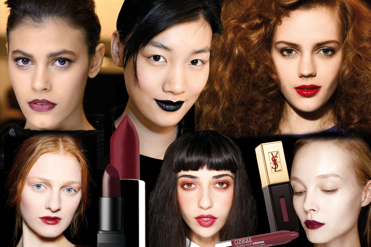 Dark lips: per la stagione A/I 2013 le labbra si vestono di colori scuri e intensi