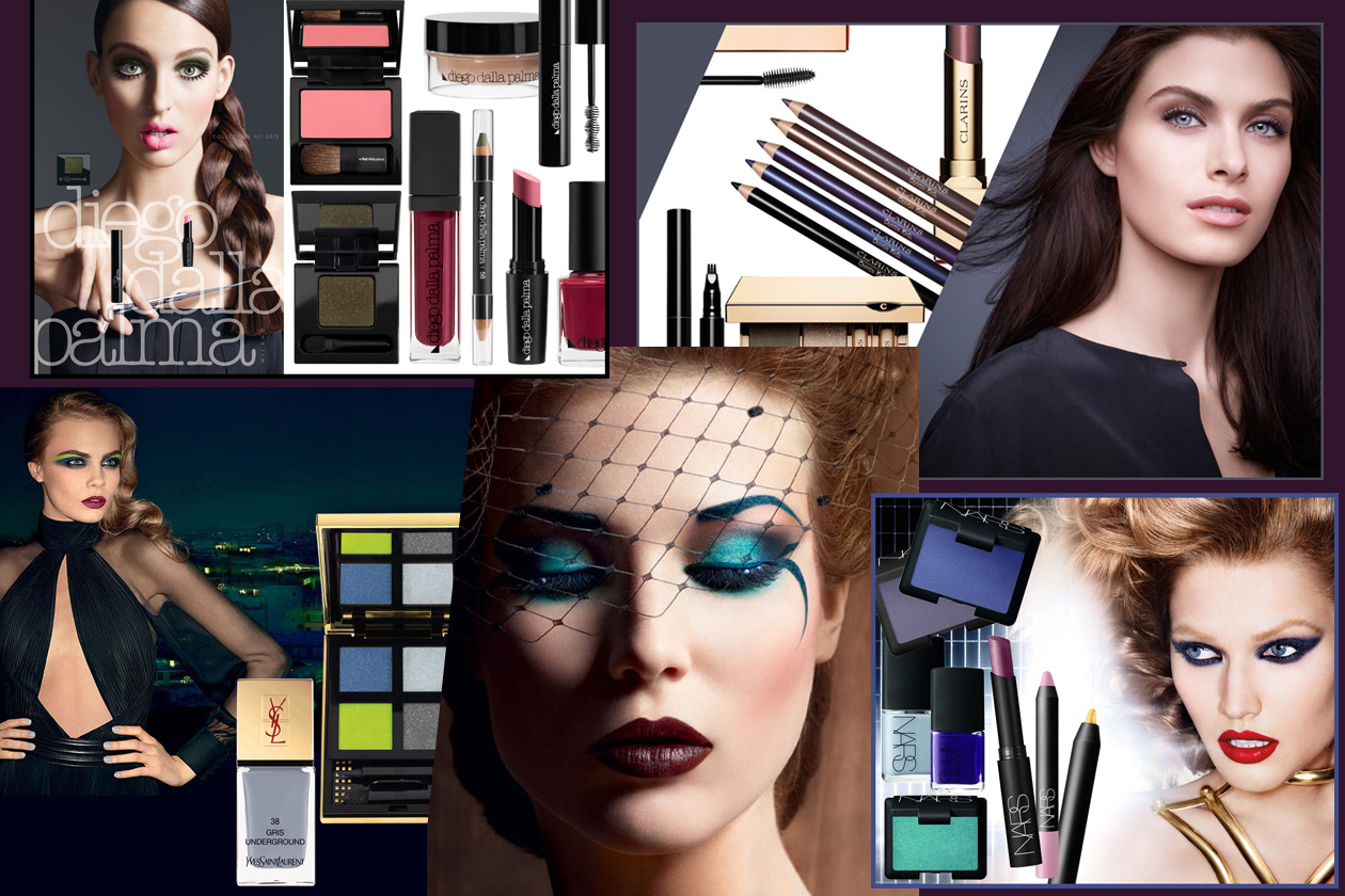 Collezioni make up Autunno 2013: occhi metallici, sfumature viola ed eyeliner con Dior, YSL, Chanel e Armani