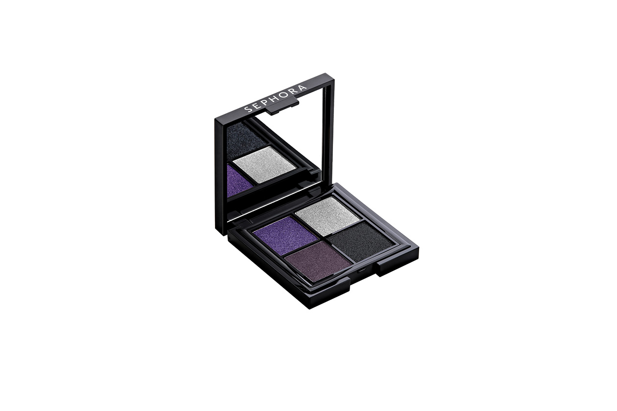 Beauty PRECIOUS MAKE UP Eye graphic 4 colors palette Violet smoky ouvert BD