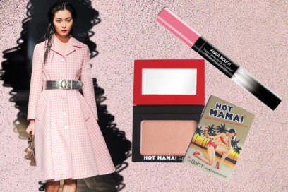 CANDY GIRL: i Fifties sono declinati in un look girly (Prada – Make Up For Ever – The Balm)