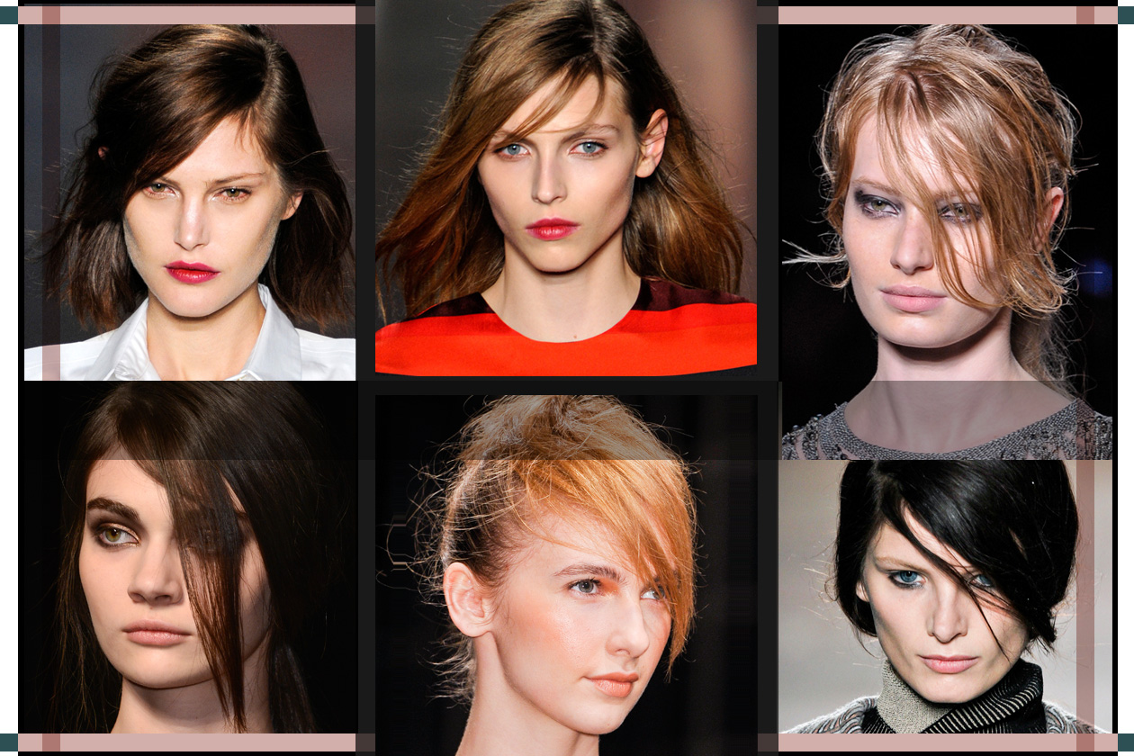 Capelli: la frangia è laterale e il ciuffo diventa spettinato e versatile