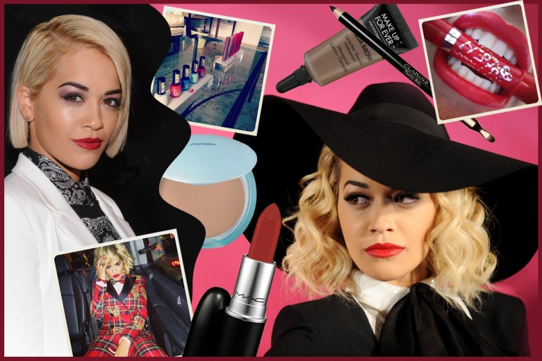 Rita Ora beauty look: il fascino british dalla bocca di fuoco