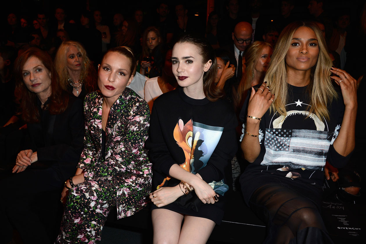 Isabelle Hupert; Ciara; Noomi Rapac; lily collins