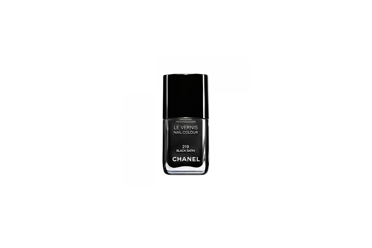 4 chanel black satin