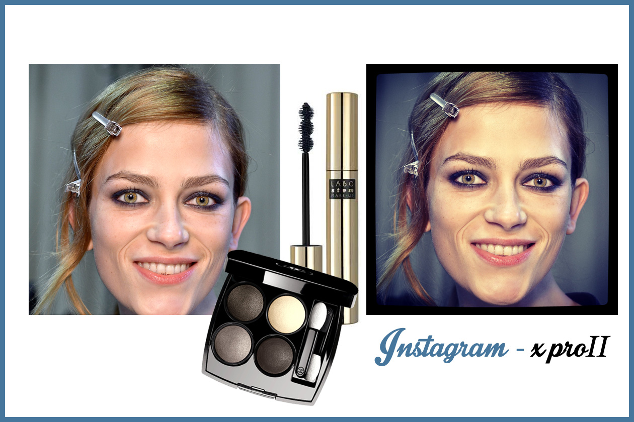 X-PRO II – Consiglio: puntate sugli occhi realizzando uno smokey eyes. La base deve avere un’ elevata coprenza (Chanel – Labo Suisse)