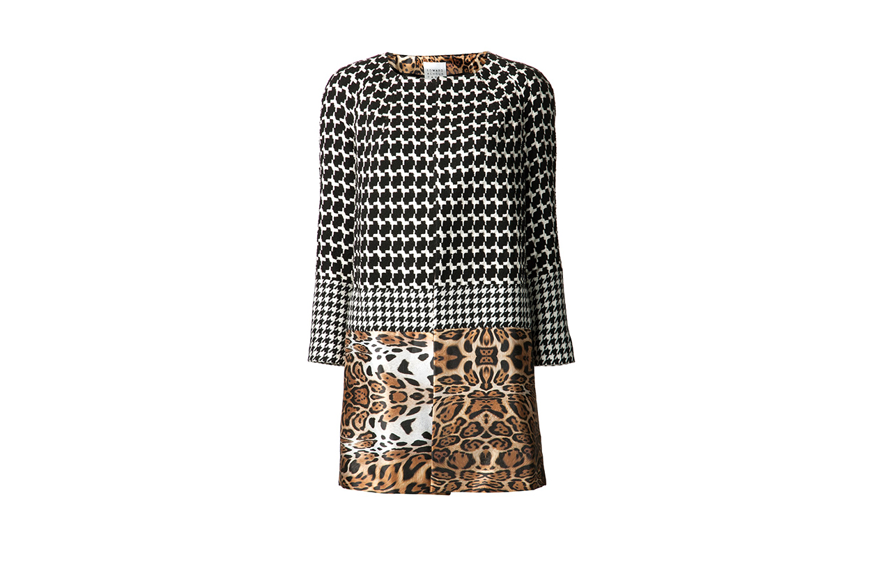 Fashion Toplist Animalier Edward Achour cappotto