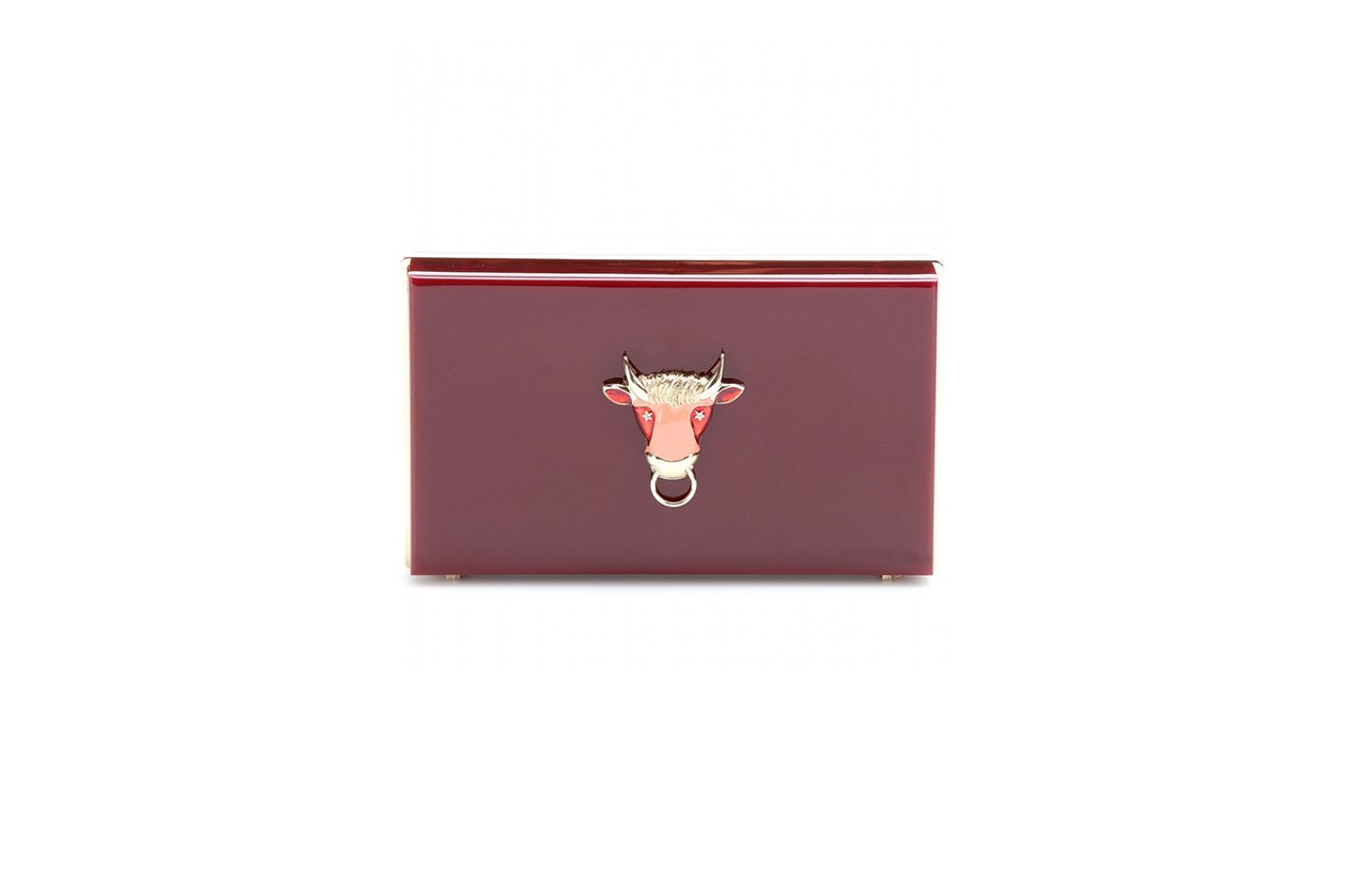 FASHION November Red clutch charlotte olympia