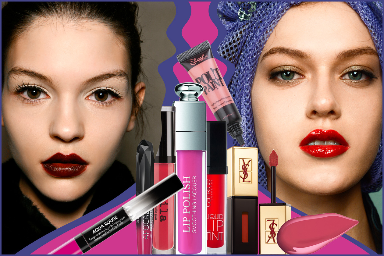Lacche labbra lip stain per un colore scintillante a lunga durata effetto vernice