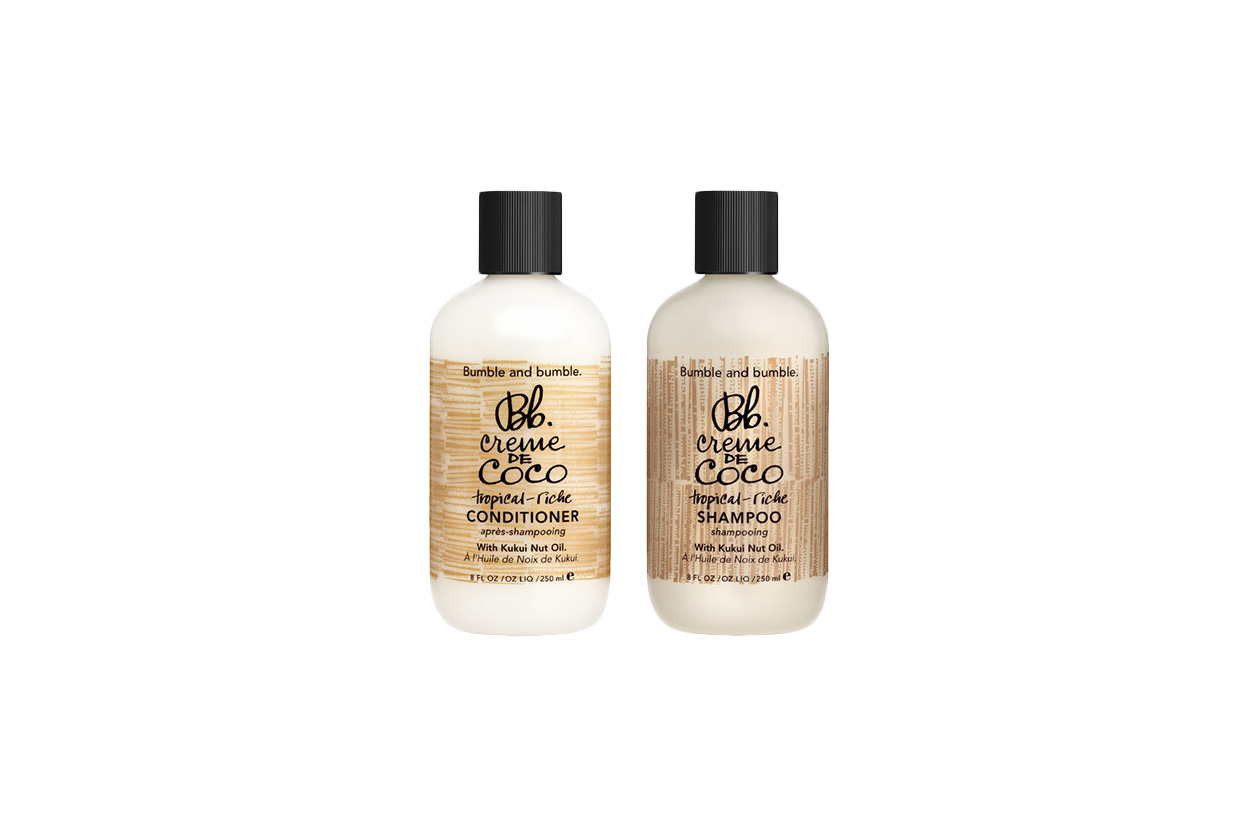 Pensati per gli amanti del cocco lo Shampoo e il Conditioner idratante Creme de Coco di Bumble and Bumble