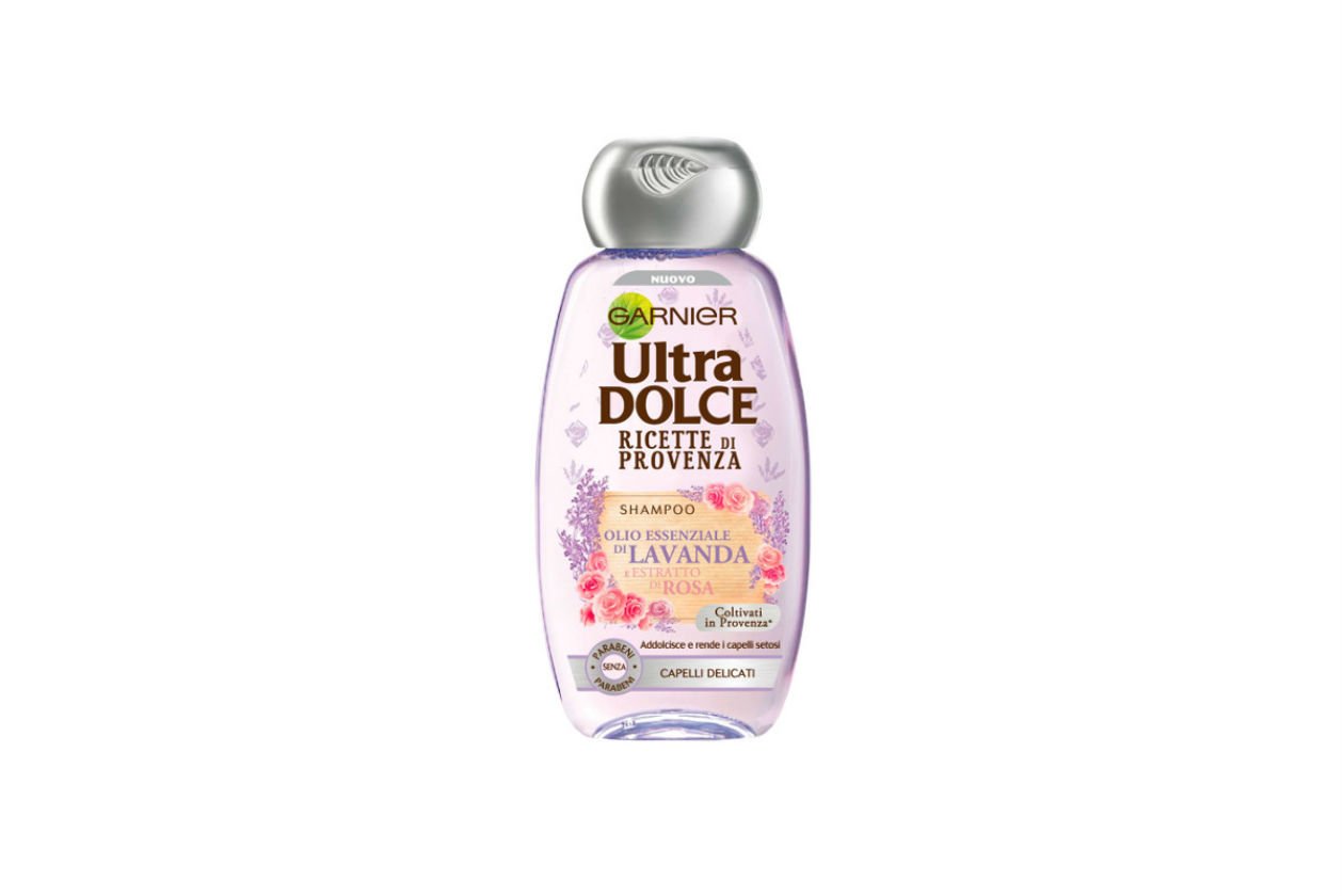 Se preferite i profumi floreali della Provenze, scegliete lo Shampoo Ultra Dolce Ricette di Provenza di Garnier