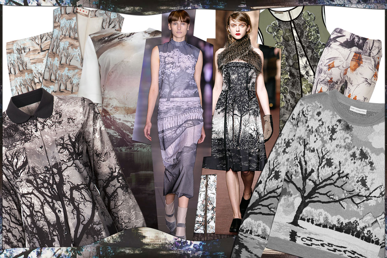 Moda A/I 2013: paesaggi invernali su abiti e accessori