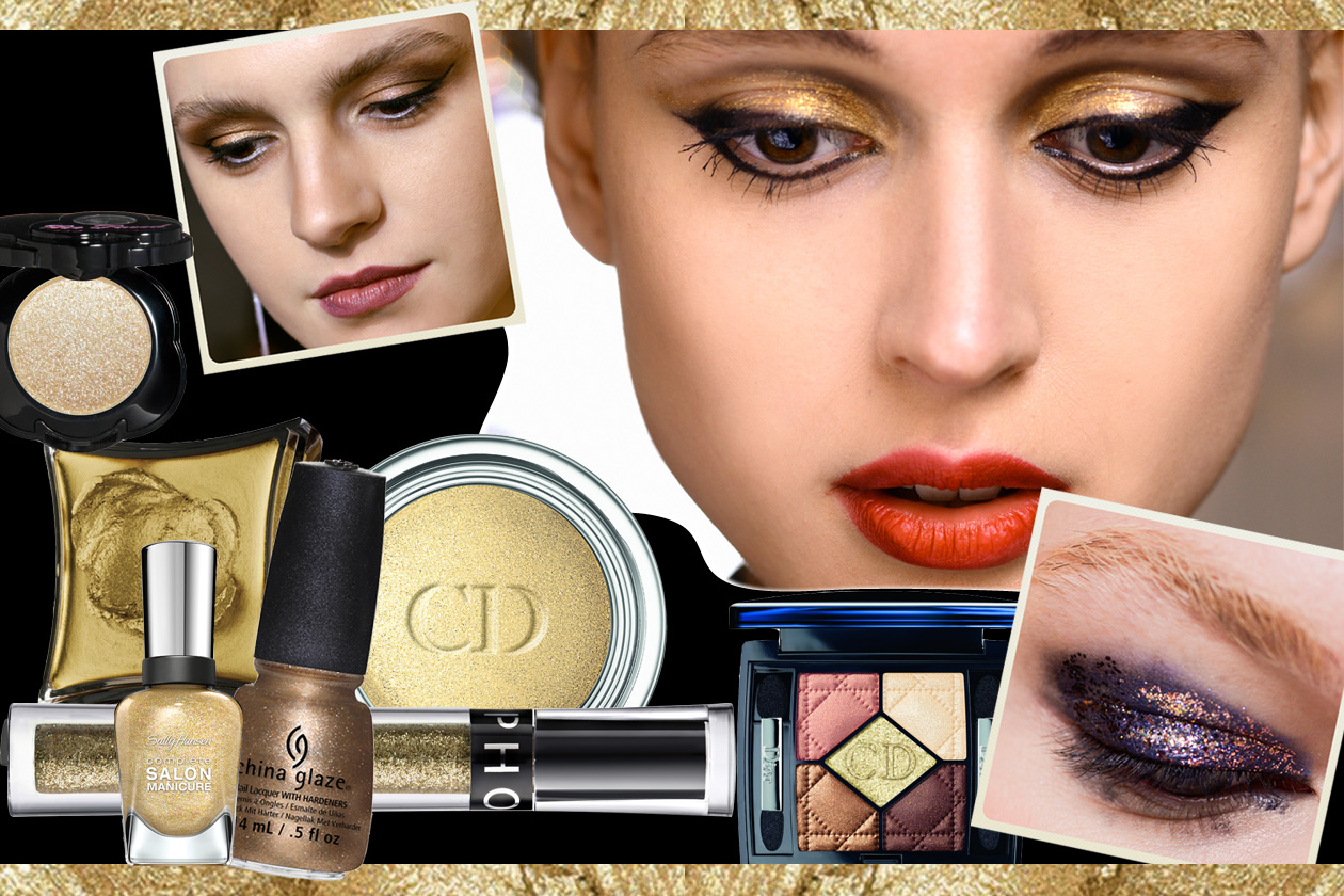 Gold make up: il trucco per le feste si veste di oro