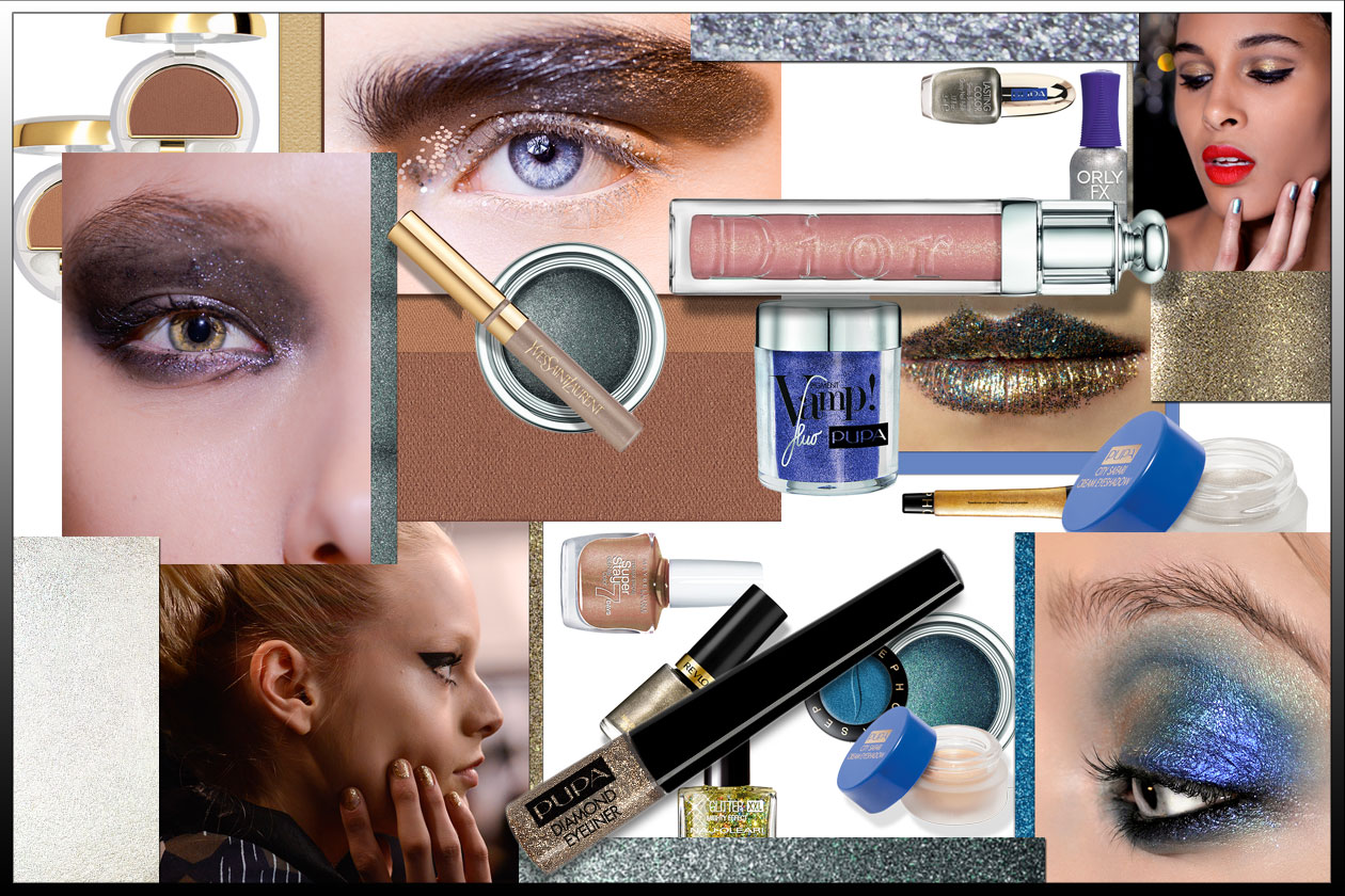 Make up: glitter su occhi, mani e labbra per un look brillante