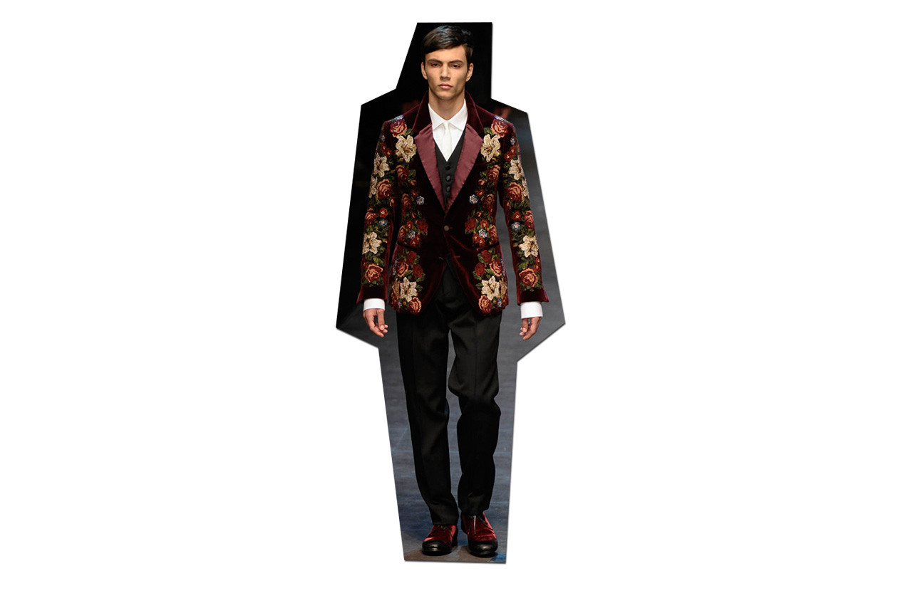 FASHION Look festivo Day & Night 011 NIGHT Dolce e Gabbana ful M F13 S13 195