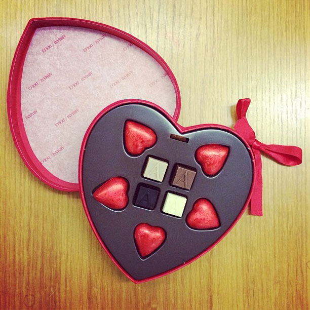Armani/Dolci: i cioccolatini per San Valentino 2014