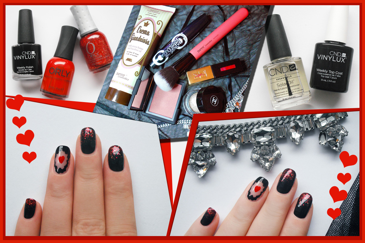 Manicure tutorial San Valentino 2014: la nail art proposta da Non Solo Kawaii