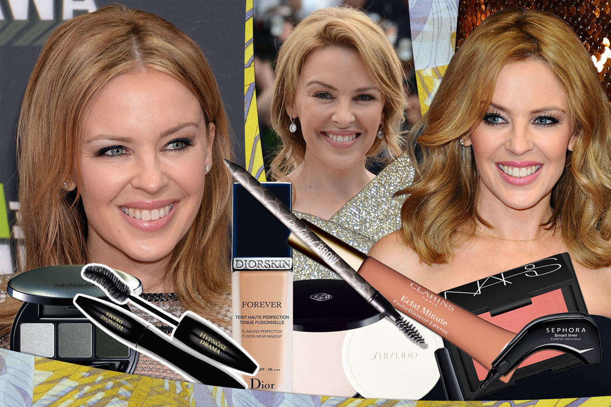 Kylie Minogue: beauty look solare e sguardo da dea