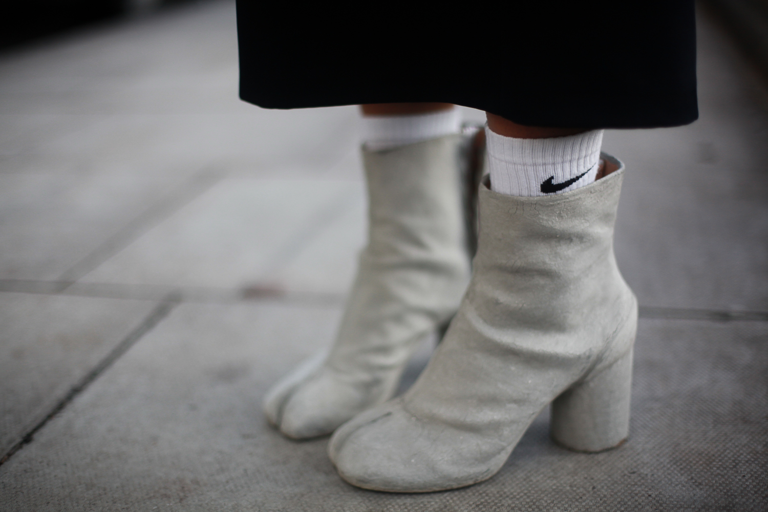 dettagli street con Tabi boots di Margiela