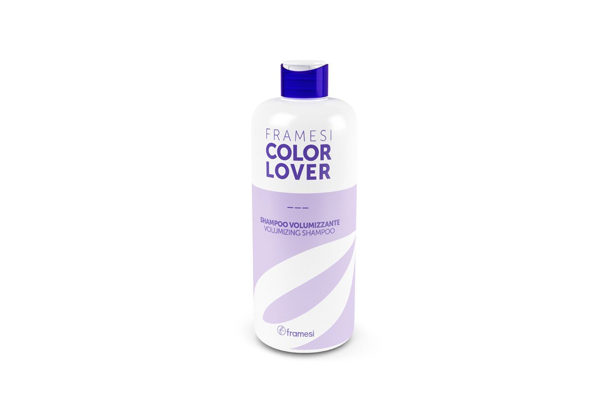 A dare volume ci pensa lo Shampoo Volumizzate Color Lover di Framesi che protegge il colore