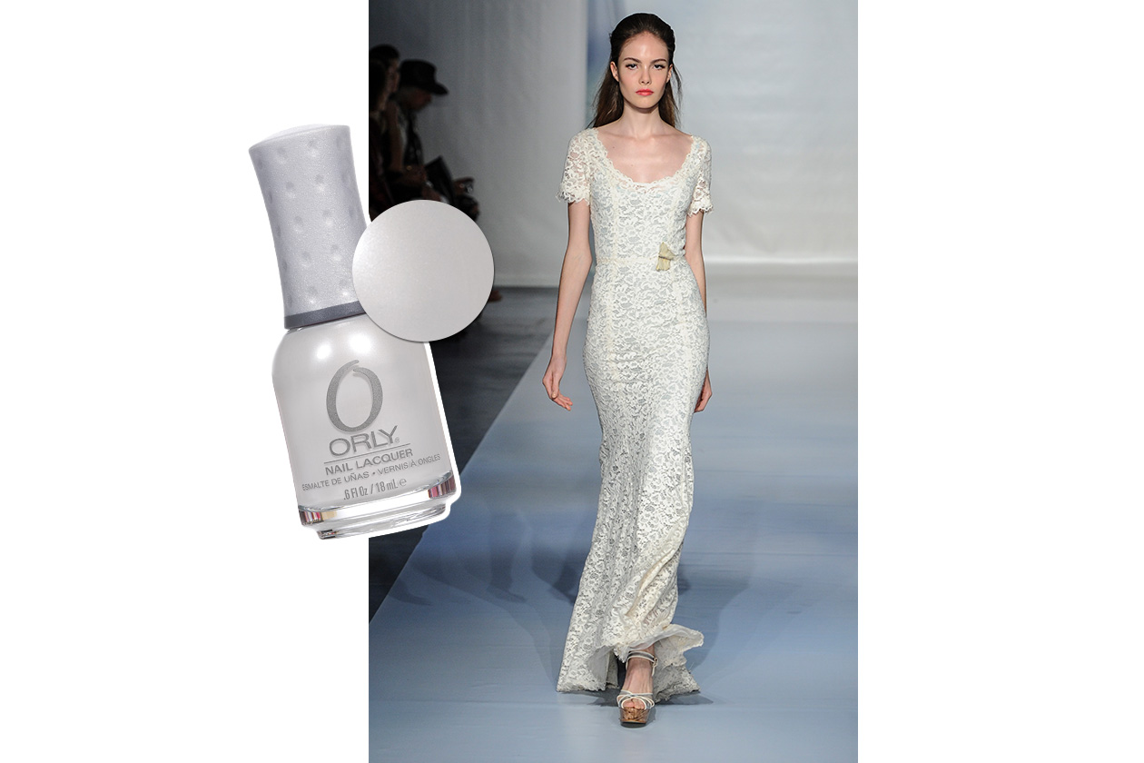 BEAUTY moda & nails in white Luisa Beccaria Orly