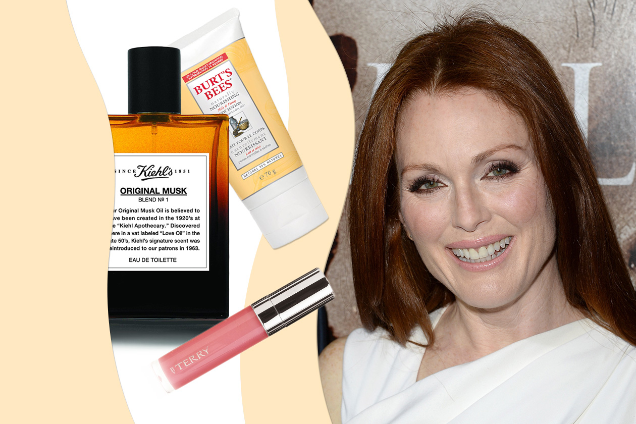 JULIANNE MOORE E LA BELLEZZA TUTTA NATURALE: l’attrice ha una passione per i prodotti ecofriendly (Burt’s Bees – Kiehl’s)