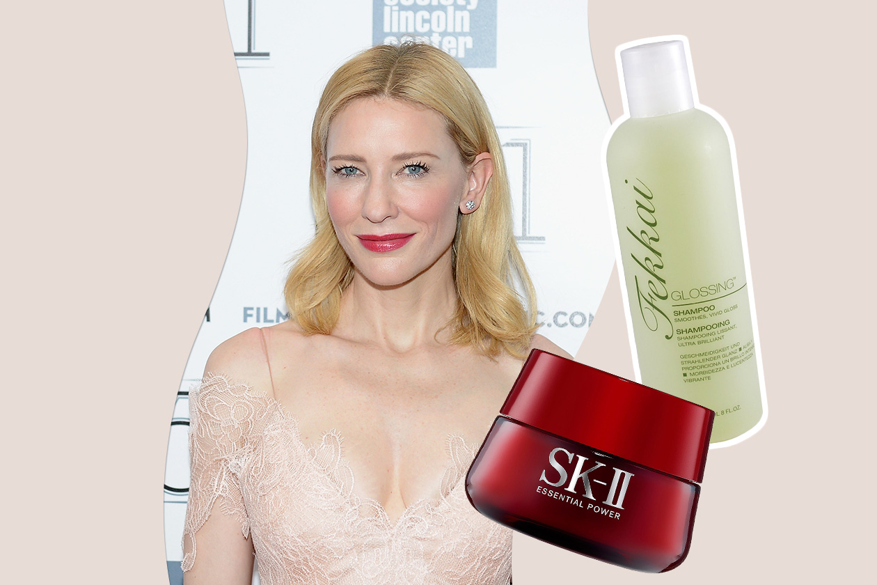 LA PELLE GLOW DI CATE BLANCHETT: la sua beauty routine è veloce (SK-II – Fekkai)