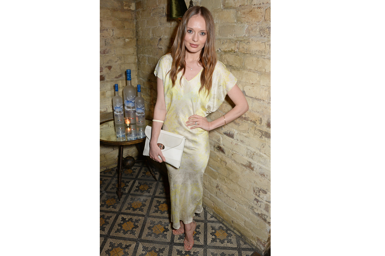 Laura Haddock at Harvey Weinstein’s BAFTA nominees dinner in partnership with Burberry & Grey Goose at Little House, Mayfair