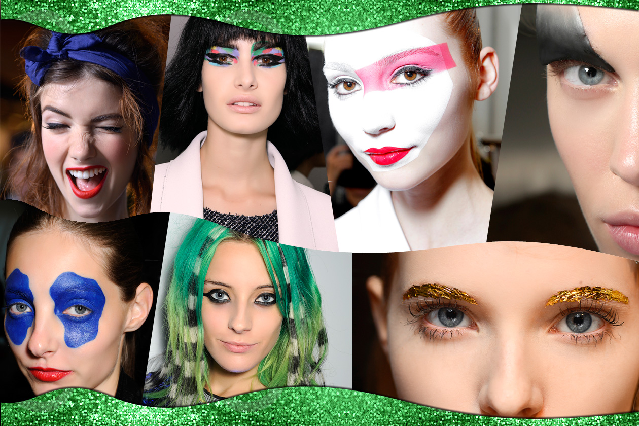 Make up scenografico: smokey eyes colorati dalle sfilate Primavera/Estate 2014