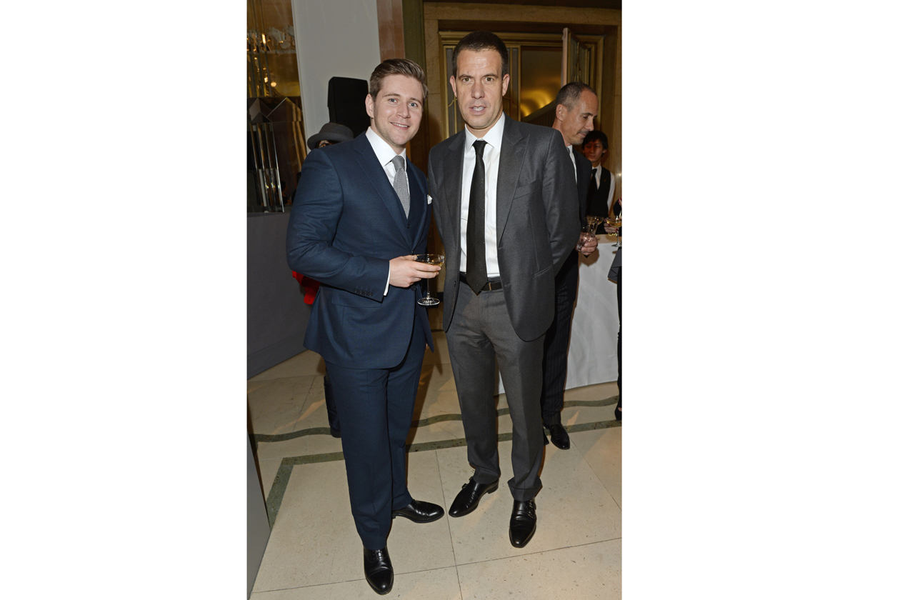 Allen Leech and Mulberry CEO Bruno Guillon