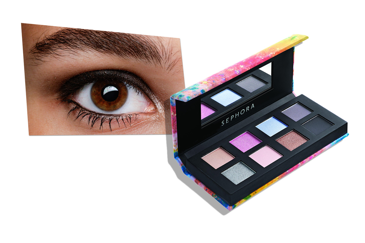 MIX DI PRIMAVERA: dai colori più chiari a quelli più scuri. Prendiamo ispirazione dal beauty look di Hervé Léger. La tavolozza di colori più bella è la Artist’s It Palette di Sephora