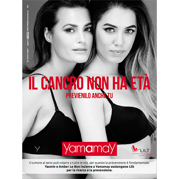 Yamamay Basic Collection sostiene la campagna di prevenzione contro il tumore al seno
