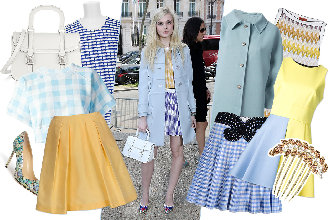 Copia il look primaverile di Elle Fanning