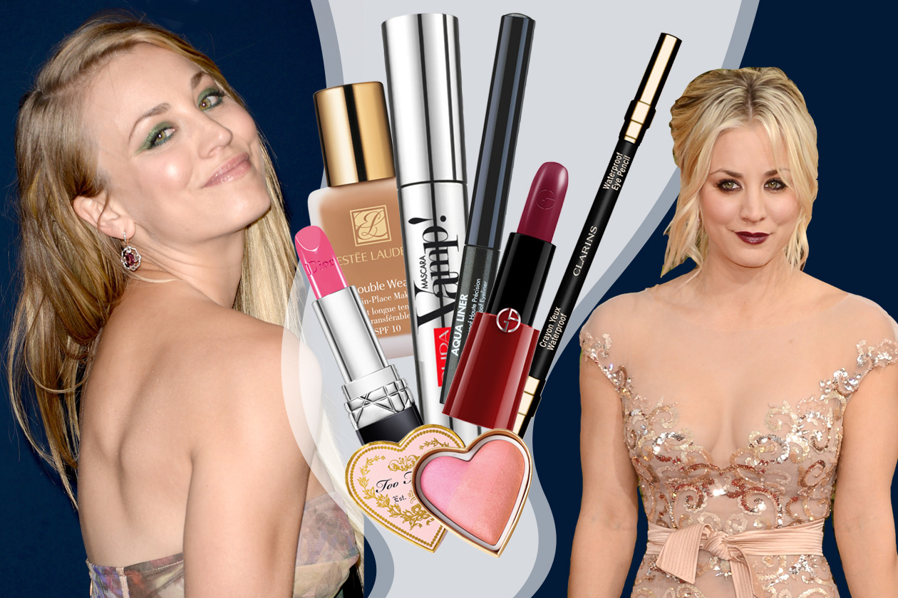 Kaley Cuoco beauty look: incarnato luminoso e occhi smokey