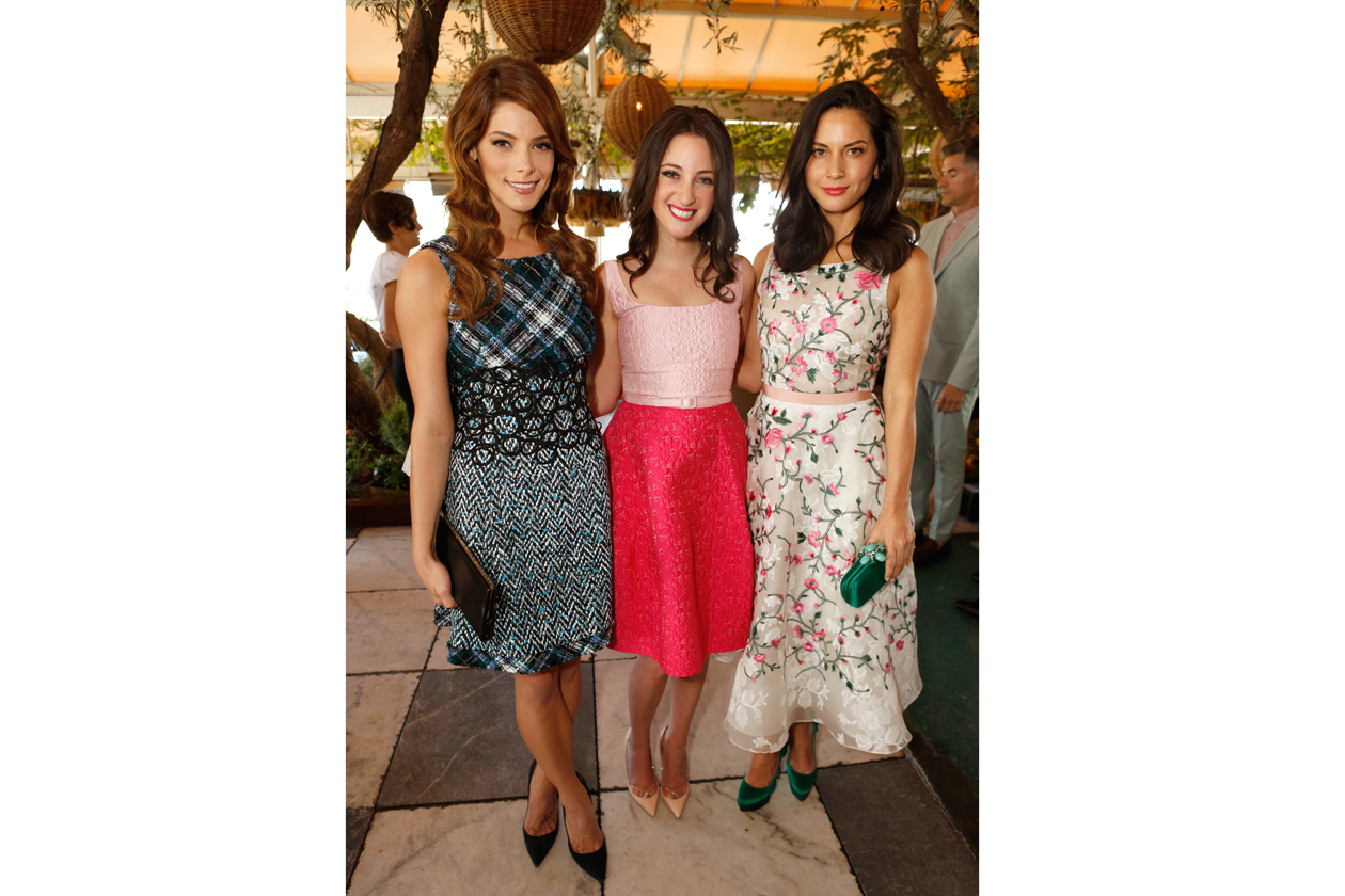 Ashley Greene, stylist Micaela Erlanger & Olivia Munn attend the Jimmy Choo & THR Powerstylist Luncheon in LA photo by Jeff Vespa