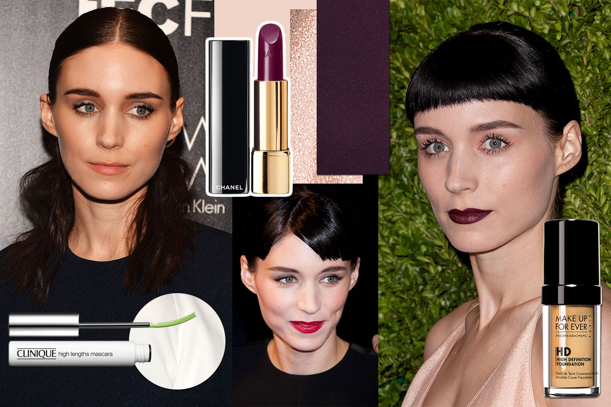 Beauty Rooney Mara make up Cover collage