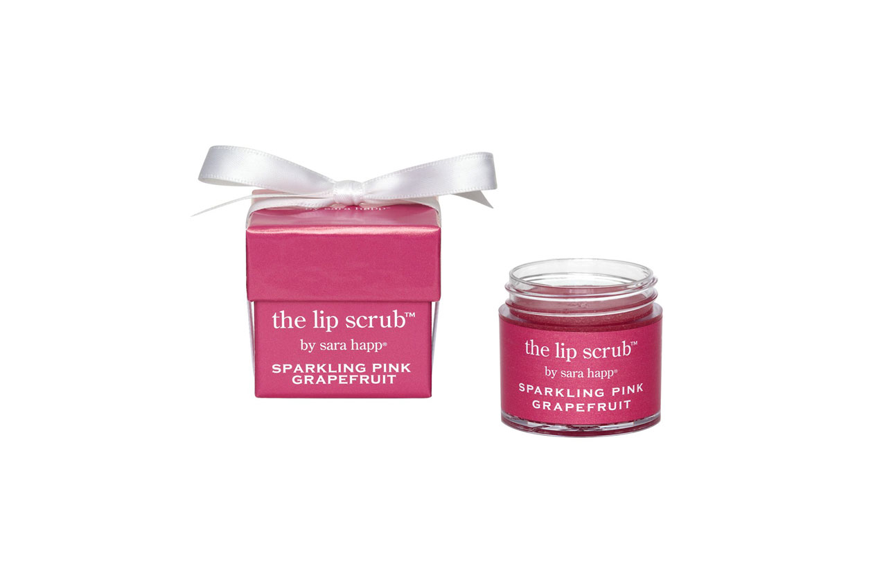 sparkling pink grapefruit lip scrub limited edition sara happ