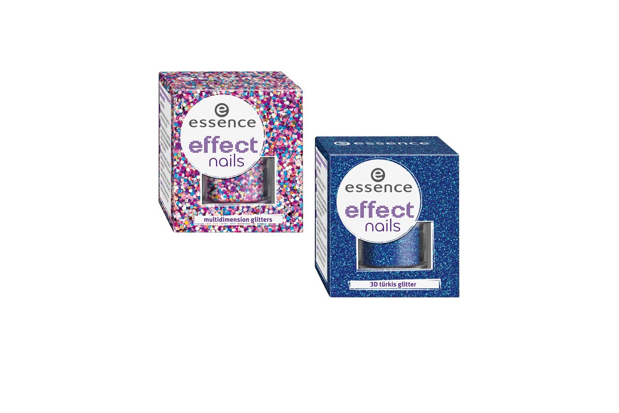 Beauty unghie effetti speciali Essence Effect nails glitter