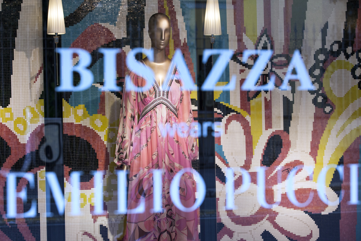 Bisazza wears Emilio Pucci