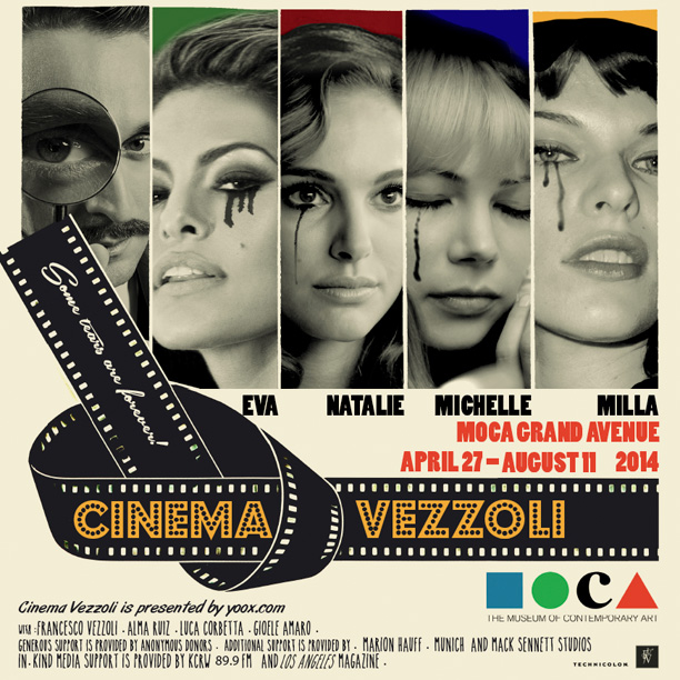 Locandina Mostra Cinema Vezzoli @Moca