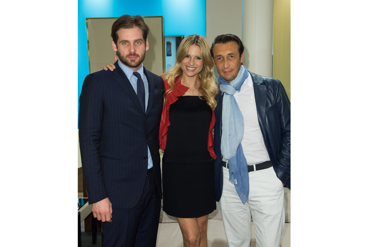 Tomaso Trussardi, Michelle Hunziker e Carlo Colombo